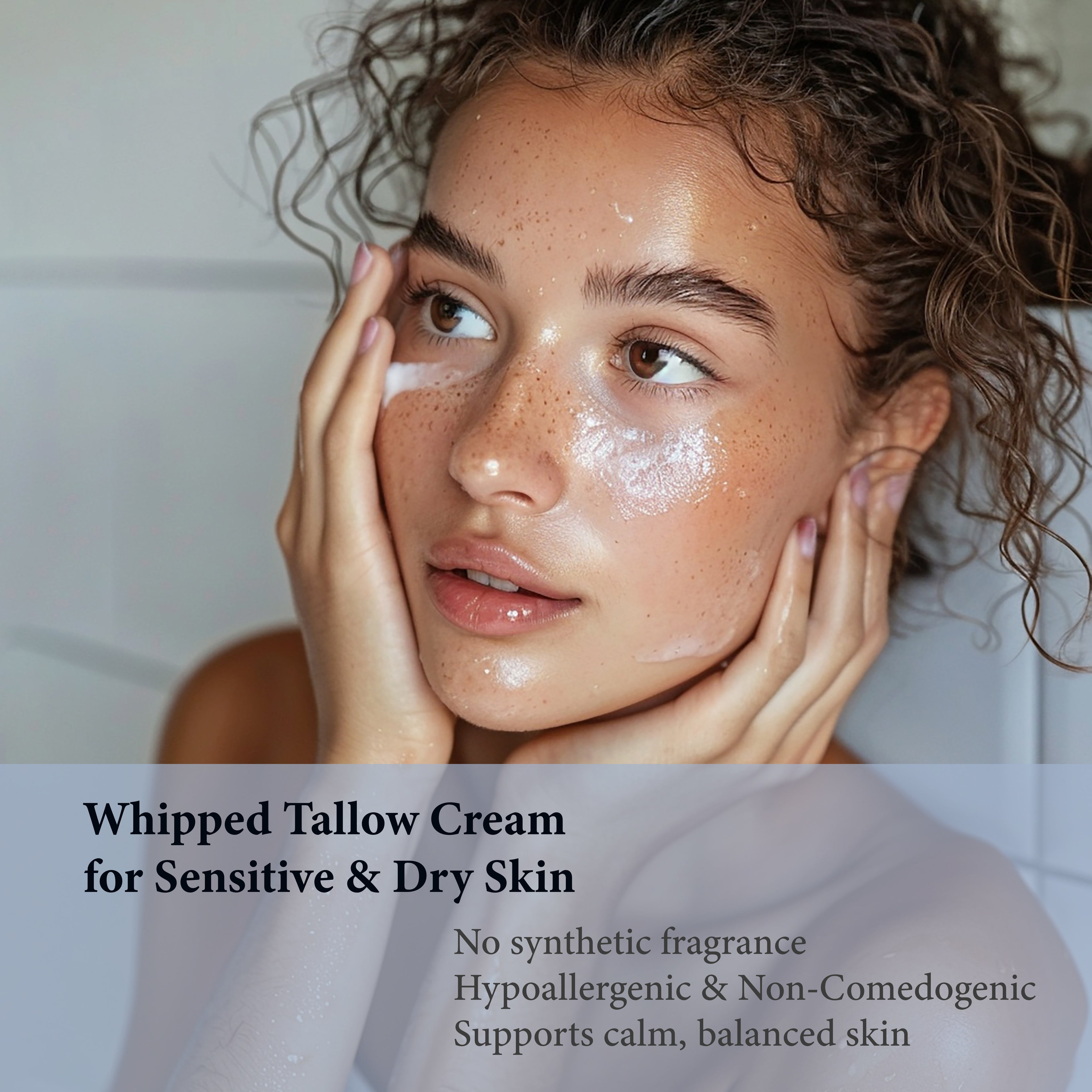 Whipped Tallow and Honey Balm for Face & Body – Grass Fed Beef Tallow for Skin Moisturizer – Anti Wrinkle & Anti Aging Cream – Cebo de Res Para la Cara Original – Made in USA -With Frankincense -3 oz